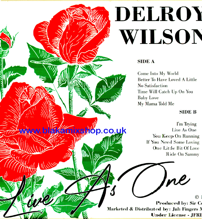 LP Live As One DELROY WILSON